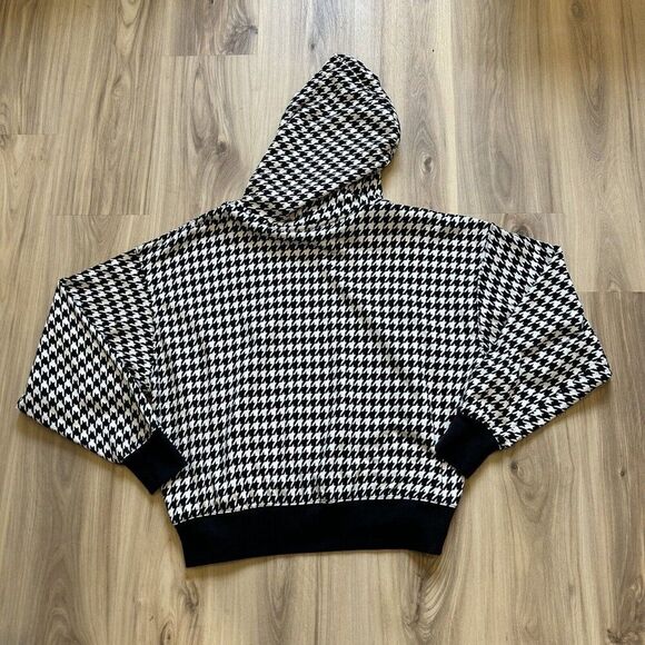 Lauren Ralph Lauren Houndstooth French Terry Sweatshirt Size M Rare - Picture 3 of 12